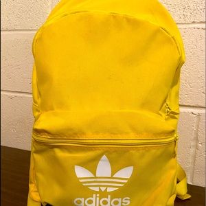 Adidas yellow backpack